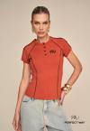 Perfect Way - T- SHIRTS BORD INDUSTRIAL FEMININA TERRACOTA