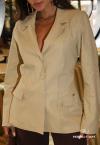 BLAZER FEMININO COM ABERTURA NAS COSTAS CRU PERFECT WAY