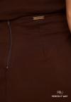 SHORTS SAIA  BORD INDUSTRIAL FEMININO MARROM CAFÉ PERFECT WAY