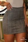 SHORTS SAIA FEMININO AZUL C/ MARROM PERFECT WAY