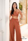 CROPPED FEMININO MARROM PERFECT WAY