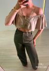 CROPPED  FEMININO CAQUI PERFECT WAY