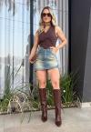 SHORTS SAIA JEANS FEMININO DIRTY JEANS PERFECT WAY