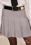SHORTS SAIA  C/ PREGAS FEMININO CINZA PERFECT WAY