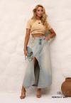 BLUSA CROPPED FEMININA DOCE DE LEITE PERFECT WAY