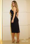 SAIA MAXI MIDI FEMININA PRETO PERFECT WAY