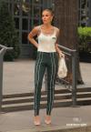 REGATA  CROPPED VIVO BORD INDUSTRIAL FEMININA OFF WHITE C/ VERDE ESCURO PERFECT WAY
