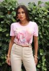 T-SHIRT ESTAMPADA    ROSA PERFECT WAY