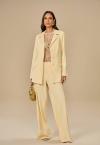 BLAZER C/ RECORTE ABERTURA COSTA FEMIMNINO amarelo PERFECT WAY