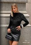 Perfect Way - BLUSA MANGA LONGA FEMININA PRETO