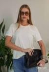T- SHIRT FEMININA COM BORDADO MANUAL OFF WHITE PERFECT WAY