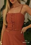 CROPPED FEMININO TERRACOTA PERFECT WAY
