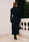 TRENCH COAT SARJA C/ CINTO FIVELA METAL  FEMININO PRETO PERFECT WAY