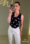 COLETE FEMININO AZUL MARINHO PERFECT WAY
