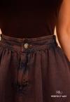 SHORTS SAIA EVASÊ FEMININA JEANS cacau PERFECT WAY