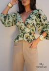 BLUSA ESTAMPADA FEMININA VERDE PERFECT WAY