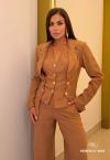 CONJUNTO BLAZER E COLETE  FEMININO MASCAVO PERFECT WAY