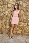 VESTIDO CURTO FEMININO ROSA QUARTZO PERFECT WAY