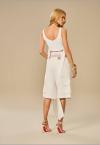 BERMUDA SARUEL C/ BOLSOS UTILITARIOS OFF WHITE PERFECT WAY