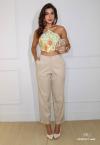 CROPPED FEMININO ESTAMPADA BEGE / VERDE PERFECT WAY