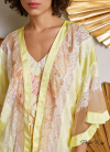 colete kimono detalhes em renda AMARELO PERFECT WAY