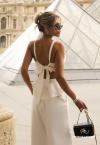 BLUSA FEMININA PEPLUM OFF WHITE PERFECT WAY
