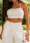 CROPPED OFF WHITE PERFECT WAY