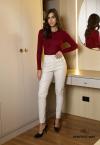 Perfect Way - BLUSA FEMININA TRICO burgundy