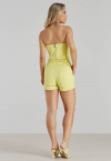 conjunto alfaiataria top + shorts AMARELO PERFECT WAY