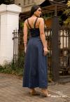 SAIA FEMININA MAXI MIDI AZUL MARINHO PERFECT WAY