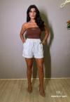 CROPPED FEMININO SEM ALÇA CACAU PERFECT WAY