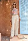 BODY FEMININO ESTAMPADO SALMÃO / OFF WHITE PERFECT WAY