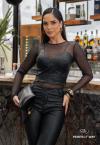 BLUSA FEMININA PRETO PERFECT WAY