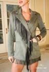 BLAZER C/ FRANJA FEMININO VERDE OLIVA PERFECT WAY