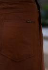 JARDINEIRA FEMININA C/ BOLSOS MARROM CAFÉ PERFECT WAY