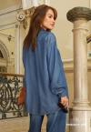 CAMISA JEANS FEMININA AZUL PERFECT WAY