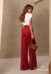 CALÇA FEMININA CORTE RETO burgundy PERFECT WAY