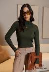 Perfect Way - BLUSA CROPPED FEMININO TRICÔ verde