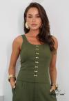 Perfect Way - BLUSA FEMININA VERDE FOLHA