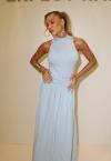 BODY GOLA ALTA , ZIPER COSTAS FEMININO AZUL CLARO PERFECT WAY