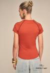T- SHIRTS BORD INDUSTRIAL FEMININA TERRACOTA PERFECT WAY