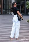 CALÇA CARGO FEMININA OFF WHITE PERFECT WAY