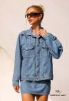 Perfect Way - JAQUETA JEANS FEMININA AZUL JEANS