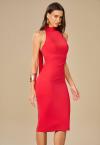 VESTIDO MIDI FEMININO VERMELHO PERFECT WAY