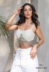 Perfect Way - TOP FEMININO  BORDADO PEROLA