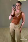 CROPPED FEMININO TERRACOTA PERFECT WAY