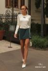 SHORTS SAIA RISCA DE GIZ COS DE RIBANA FEMININO VERDE ESCURO PERFECT WAY