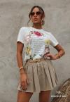 T-SHIRT FEMININA ESTAMPADA PEROLA PERFECT WAY
