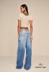 CROPPED C/ ZIPER FRENTE  FEMININO areia c/ verde oliva PERFECT WAY