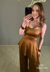 BLUSA FEMININA MASCAVO PERFECT WAY